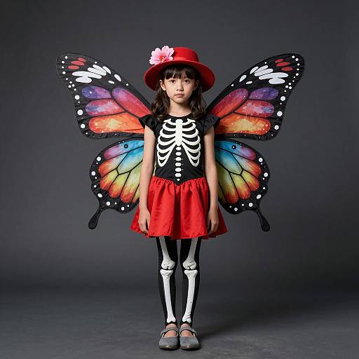 Whimsical Gothic Butterfly Bones Costume