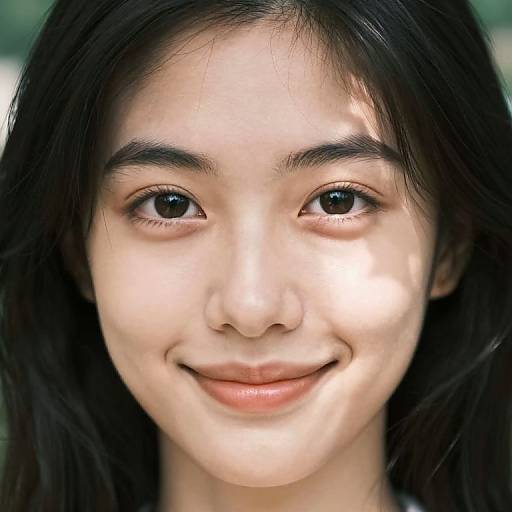 Bug's-Eye Portrait of Serene Allure