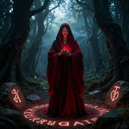 Redemptionist Prophet in Mystical Forest