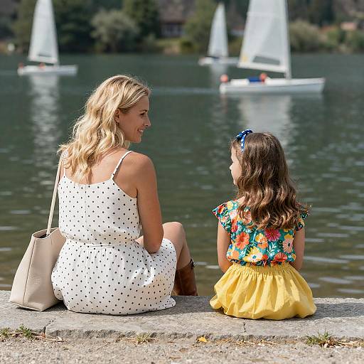 Joyful Moments by the Tranquil Lake