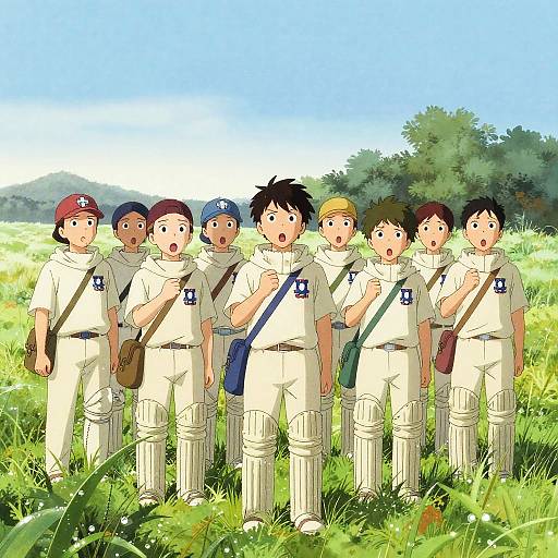 Cricket Messengers at Dawn Manga Scene