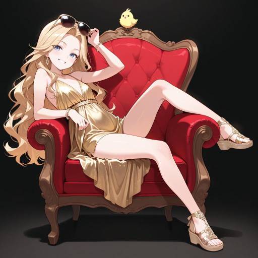 Chic Petite Girl in Elegant Outfit Chic Petite Girl in Elegant Outfit