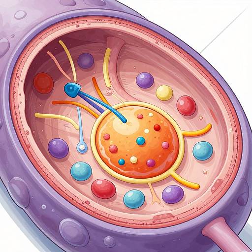 Animal Cell Nucleolus Cross-Section Diagram