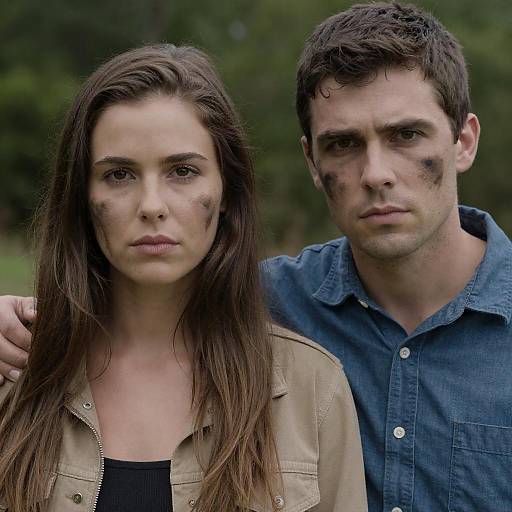 Intense Couple Portrait in Nature