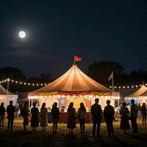 Magical Nighttime Carnival Scene