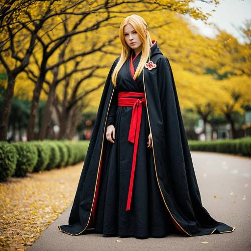 Deidara Cosplay with Red Cloud Cloak