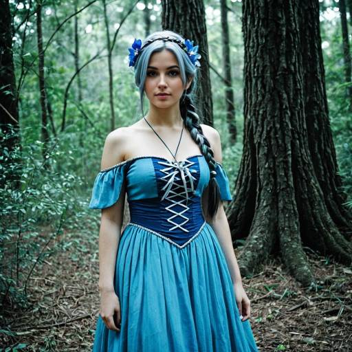 Elegant Silvermist Cosplay in Nature