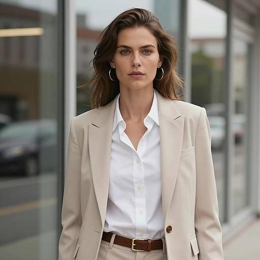 Stylish Woman in Blazer Photograph