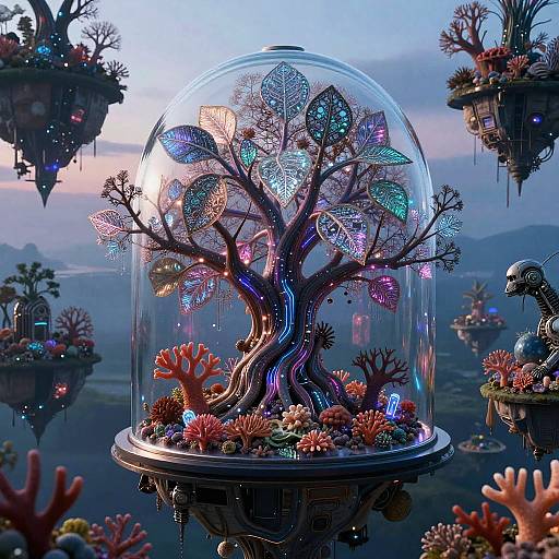 Glass-Domed Coral Tech Archipelago