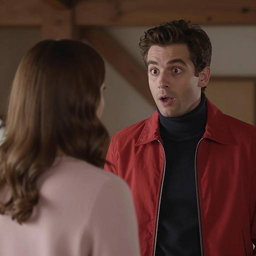 Surprised Encounter in Dim Lighting