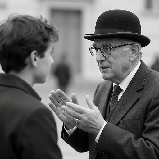 Elegant Conversation Between Generations