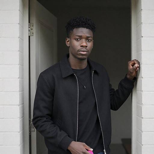 Young Man in Doorway Portrait