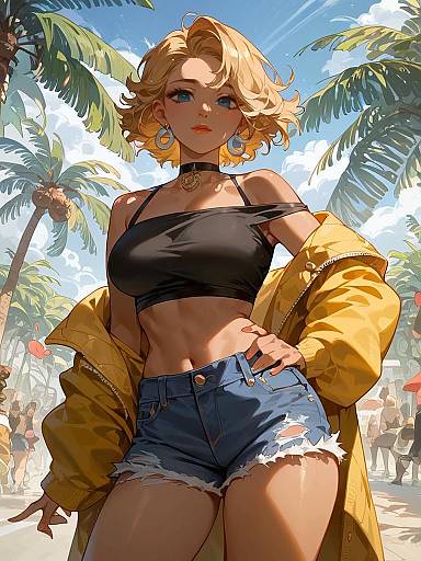 Cinematic Summer Street Style Fashion Portrait