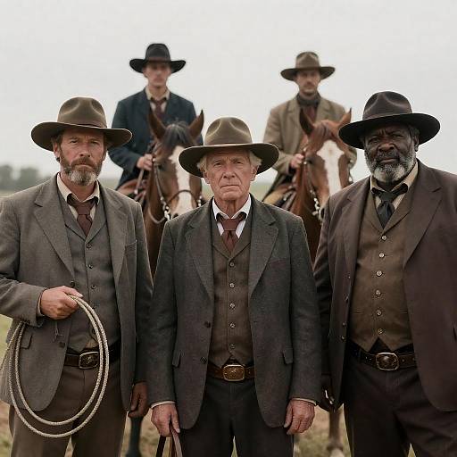 19th Century Western Men in Attire