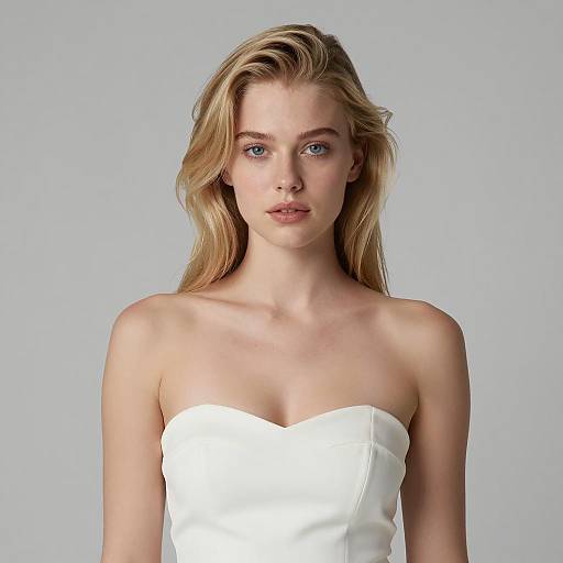 Realistic Portrait of a Blonde Woman