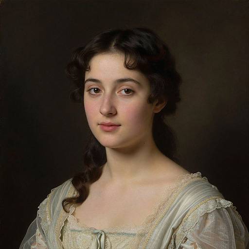 Classical Portrait of Elegant Woman