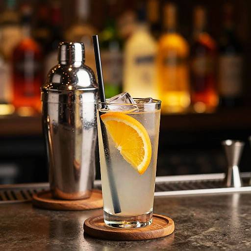 Refreshing Cocktail with Shaker