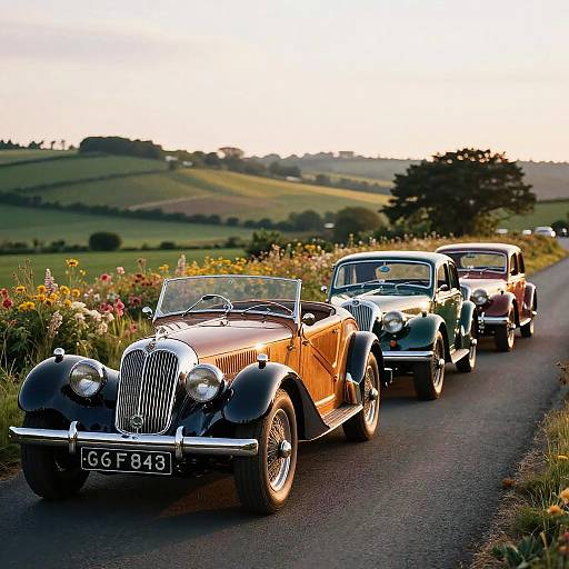 Morgans Vintage Cars in Countryside