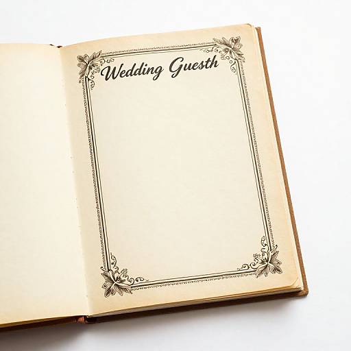 Vintage 1940s Wedding Guest Book
