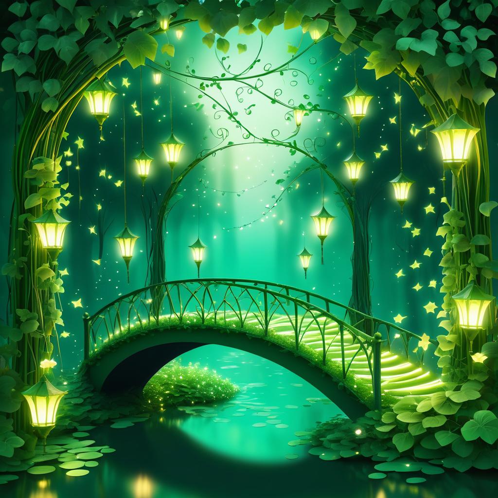 Enchanting Vines Bridge in Emerald Forest