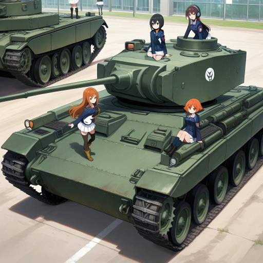 Five Girls in Military Uniforms