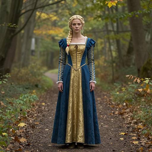 Photorealistic Medieval Female in Autumn