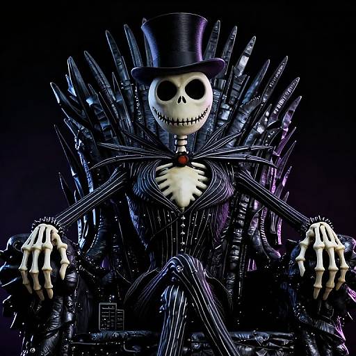 Jack Skellington Gangster Throne Pose