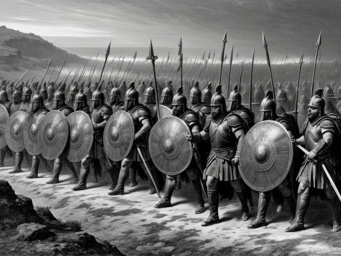 Epic Spartan Phalanx by Gustave Doré