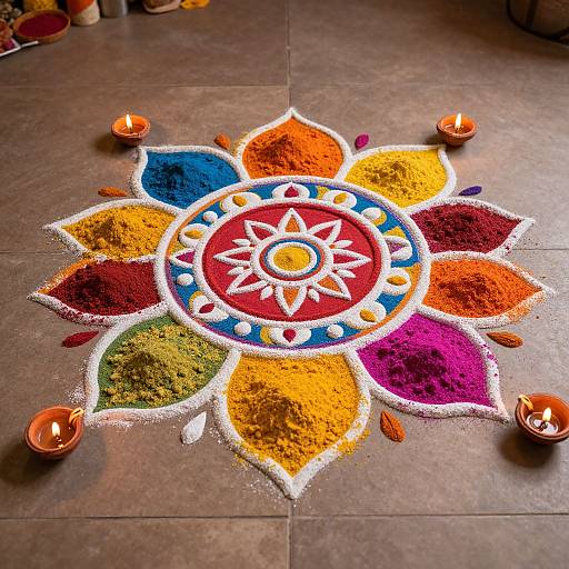 Elegant Intricate Rangoli Patterns