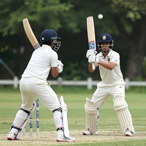 Tense Junior Cricket Final Moment