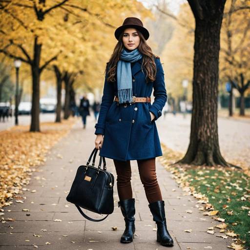 Autumn Fashion: Woman Outdoors in Costume