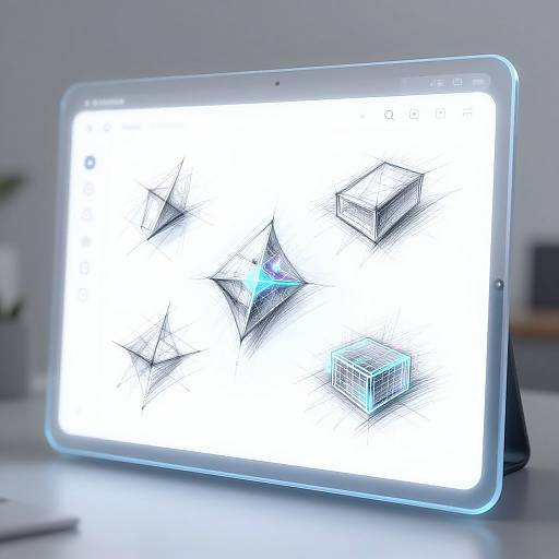 Futuristic AI Sketch Generator Interface