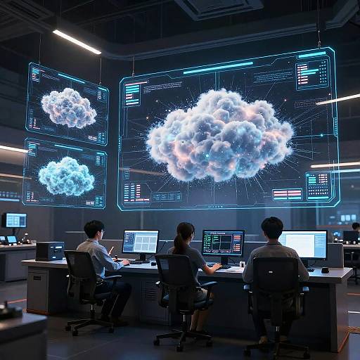 Futuristic Diffusion Segmentation Control Room