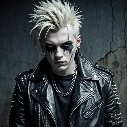 Punk Zombie King with Bleached Hair