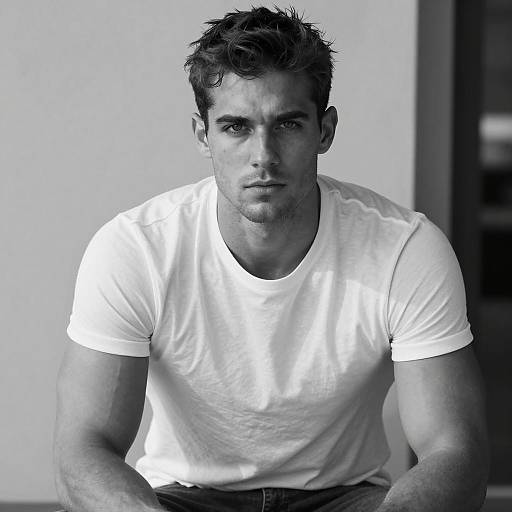 Striking Monochrome Portrait of a Man