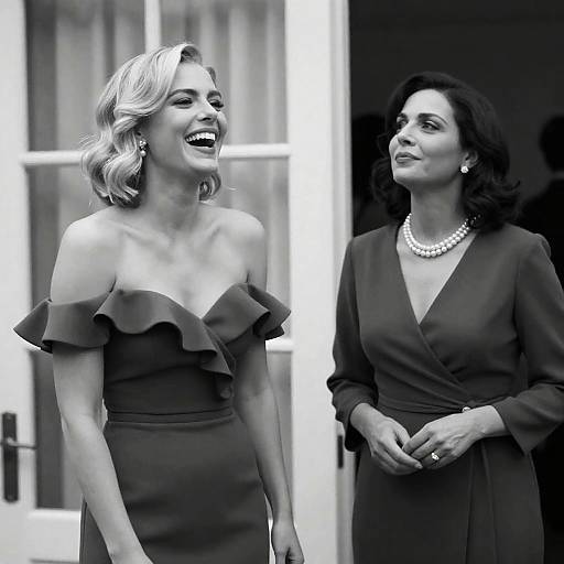 Elegant Evening Dresses in Black and White