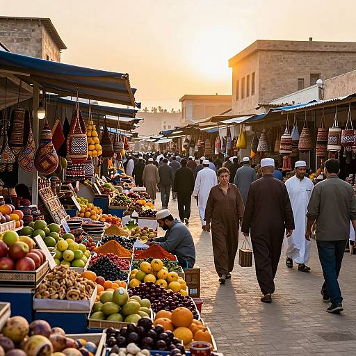 Feirin Dawn Market Vibrant Scene