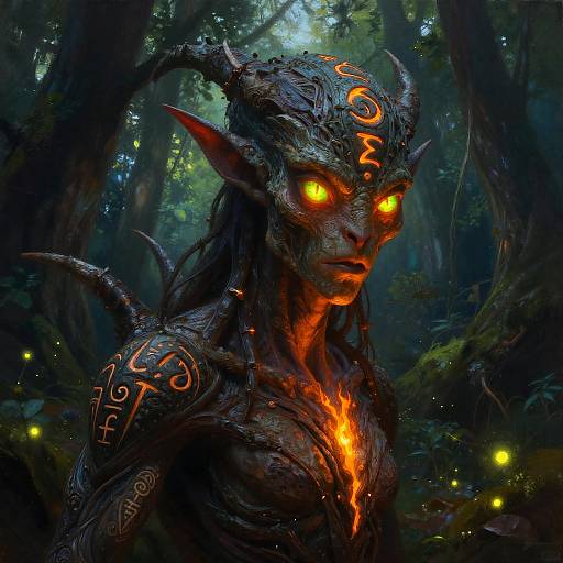Mythic Forest Djinn at Twilight