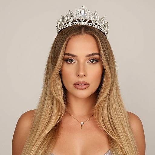 Cosmic Goddess Portrait with Jewelry