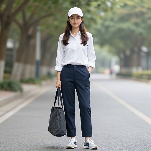 Casual Smart Workwear Woman Outdoors