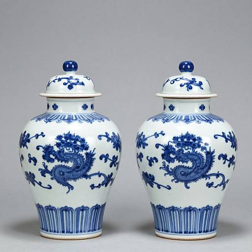Modern Chinese Blue and White Jars