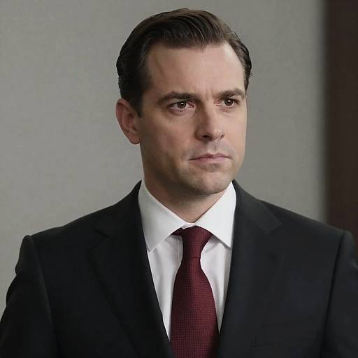 Serious Man in Suit Portrait