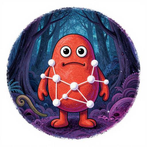 Cosmic Poppy Monster Rangoli Art