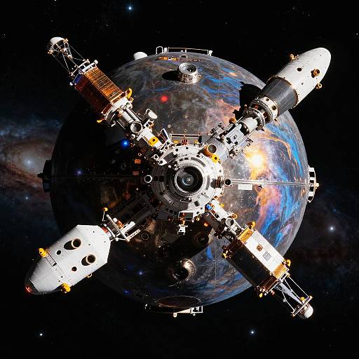 Spherical Lagrange Point Waystation in Cosmos