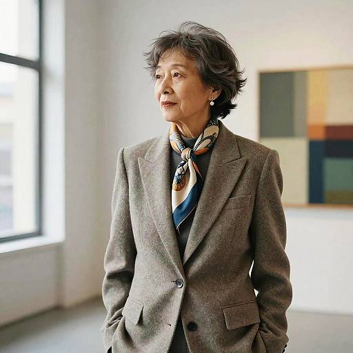 Shaggy Fringe Wool Suit Fashion Editorial