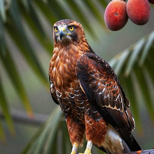 Vibrant Hawk Fruit on Tropical Tree