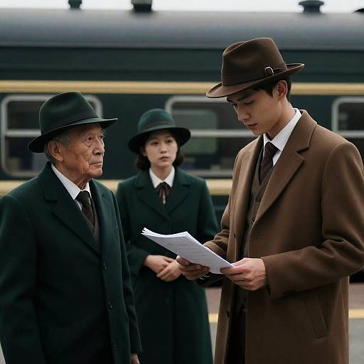 Capturing Still Moments at a Train Station