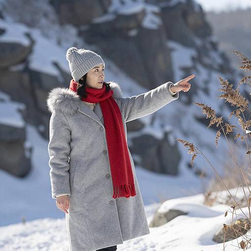 Winter Explorer with Intense Gaze