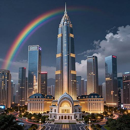 Steampunk Rainbow Bubbles Fantasy Portrait