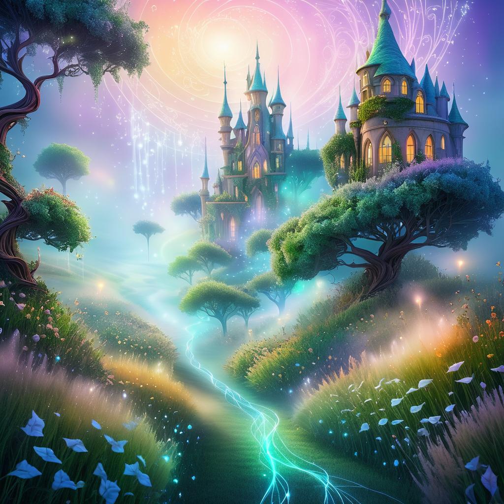 Ethereal Adventure in a Magical Landscape